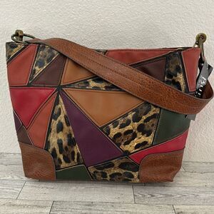 Bueno Patchwork Style Vegan Leather Bag NWT